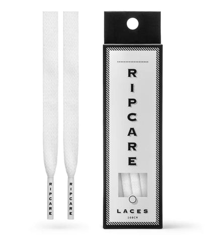 RIPCARE Premium Shoelaces White 130cm