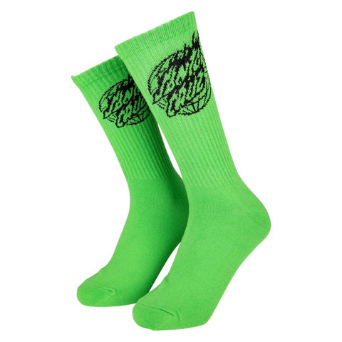 Santa Cruz Socks Global Flame Dot Mono Sport Green 42-45 EU