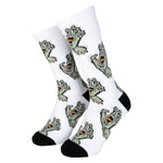 Santa Cruz Socks Multi Hand (2 Pack) White/Stone Grey Black/Matcha 42-45 EU