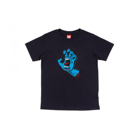 Santa Cruz Youth T-Shirt Youth Screaming Hand Black