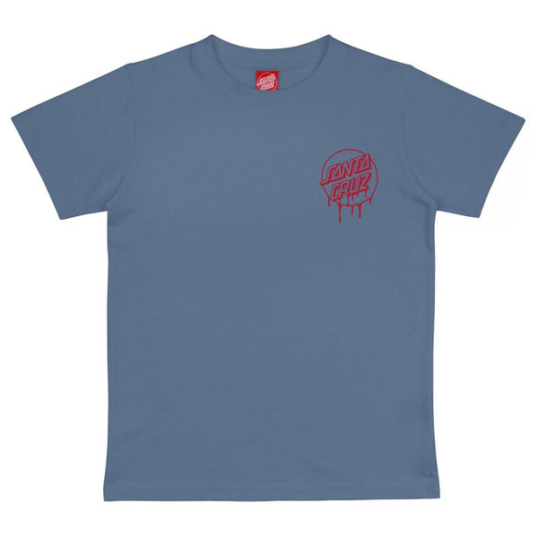 Santa Cruz Youth T-Shirt Youth Popsicle Hand Dusty Blue 8-10Y