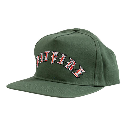 Spitfire Strapback Cap Old E Arch Black/Red/Green