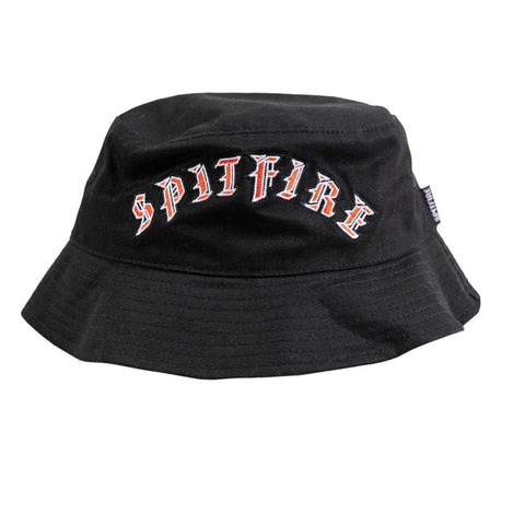 Spitfire Bucket Hat Old E Arch Black