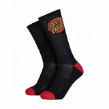 Santa Cruz Socks Classic Dot Sock (2 Pack) White & Black