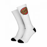 Santa Cruz Socks Classic Dot Sock (2 Pack) White & Black