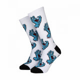 Santa Cruz Socks Multi Hand Sock (2 Pack) White & Black
