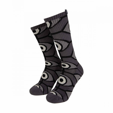 Santa Cruz Socks Salba Eyes Socks (2 Pack) Black & White