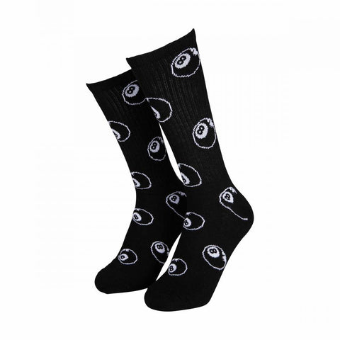 Santa Cruz Socks Winkowski Eight Ballr (2pk) White & Black