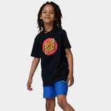Santa Cruz Youth T-Shirt Classic Dot T-Shirt Black
