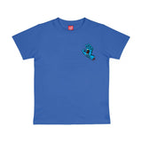 Santa Cruz Youth T-Shirt Screaming Hand Chest Sapphire