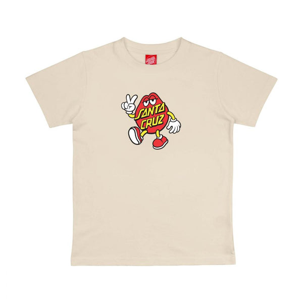 Santa Cruz Youth T-Shirt Dot Guy TTE T-Shirt Wax Paper