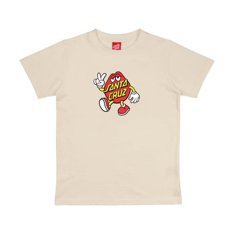 Santa Cruz Youth T-Shirt Dot Guy TTE T-Shirt Wax Paper
