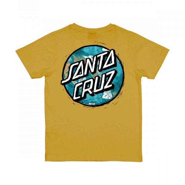 Santa Cruz Youth T-Shirt Youth Stamped Opus Camo Mustard