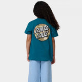 Santa Cruz Youth T-Shirt Youth Stamped Opus Camo Teal