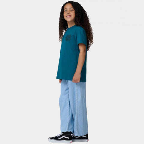 Santa Cruz Youth T-Shirt Youth Stamped Opus Camo Teal