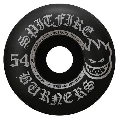 Spitfire Wheels Burners Bighead Wheels Green 99d 54mm Black