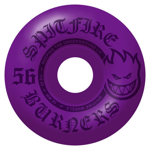 Spitfire Wheels Burners Bighead Wheels Green 99d 56mm Purple