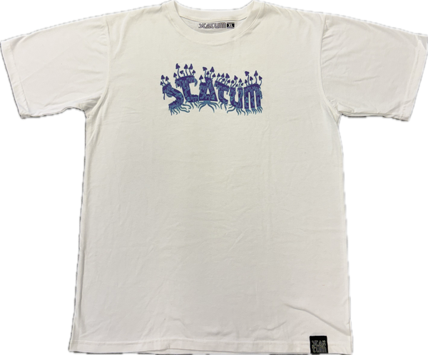 Statum t-shirt mushrooms white