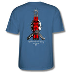 T-Shirts Powell-Peralta Bruce Lee x Skull & Nunchuck indigo