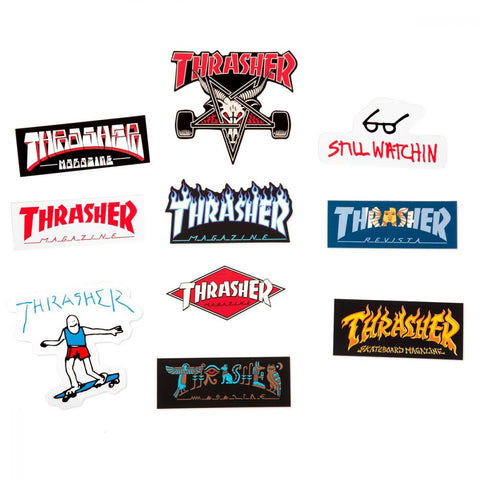 Thrasher Sticker 10 Pack 4"
