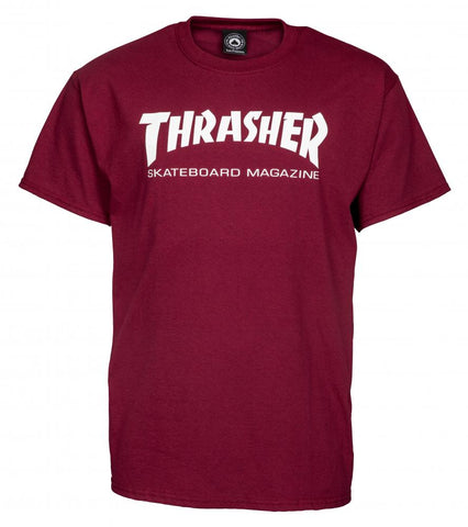 Thrasher T Shirt Skate Mag Maroon