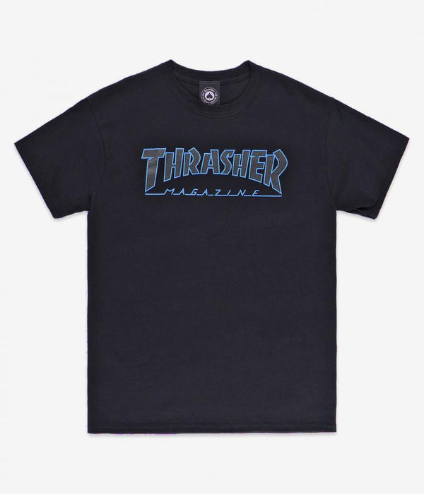 Thrasher T Shirt  Outlined black/black