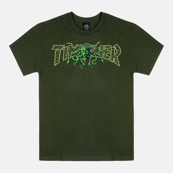 Thrasher T-Shirt Medusa Forest Green