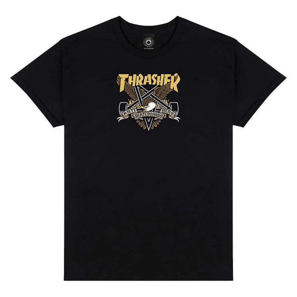 Thrasher X Antihero T-Shirt Eaglegram Black
