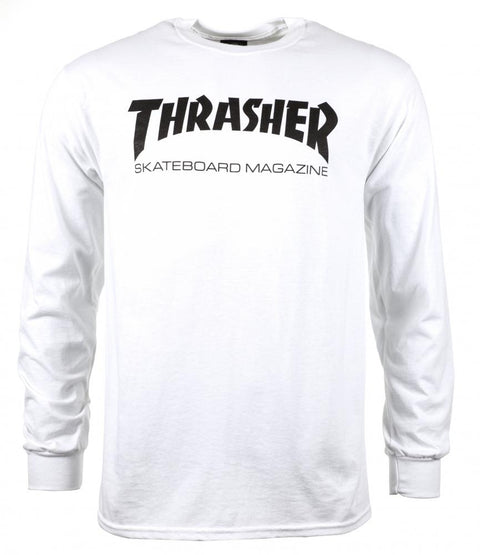 Thrasher Long Sleeve T-Shirt Skate Mag White