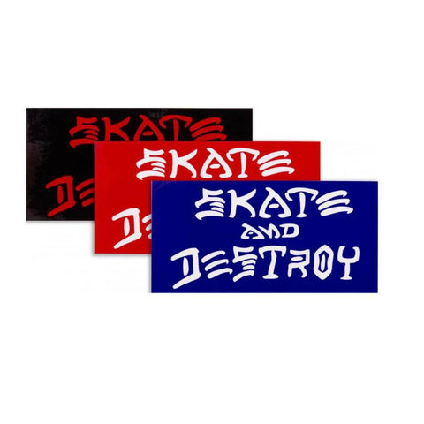 Thrasher Stickers Skate & Destroy L