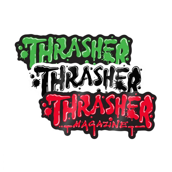 Thrasher Stickers Wet Paint 6 Sticker Assorted 6 IN