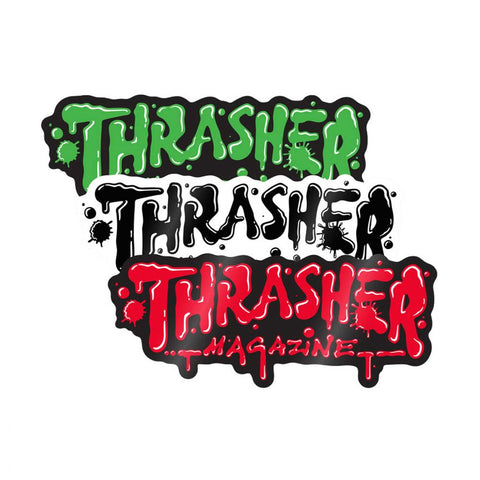 Thrasher Stickers Wet Paint 6 Sticker Assorted 6 IN