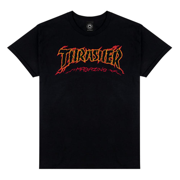 Thrasher T-Shirt Cracked By ExTeenager Black