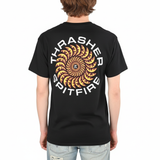 Thrasher x Spitfire T-Shirt Classic Swirl Musta