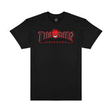Thrasher x Spitfire T-Shirt Big Head Outline Black