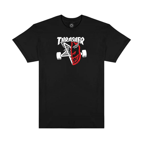 Thrasher x Spitfire T-Shirt Thrash & Burn Black
