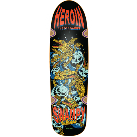 Heroin Skateboards Swampy Gators DD 9.125