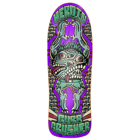 Heroin Skateboards Curb Crusher x Crawe 10.25