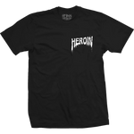 Heroin Skateboards Ghost Train Tee Black