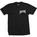 Heroin Skateboards Ghost Train Tee Black