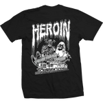 Heroin Skateboards Ghost Train Tee Black