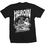 Heroin Skateboards Ghost Train Tee Black