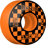Bones Wheels 100's Originals Block Party V4 Wide 100A 52MM Orange