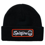 Spitfire Courier Patch Cuff Beanie Black