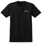 Krooked T-Shirt Moonsmile Raw Black