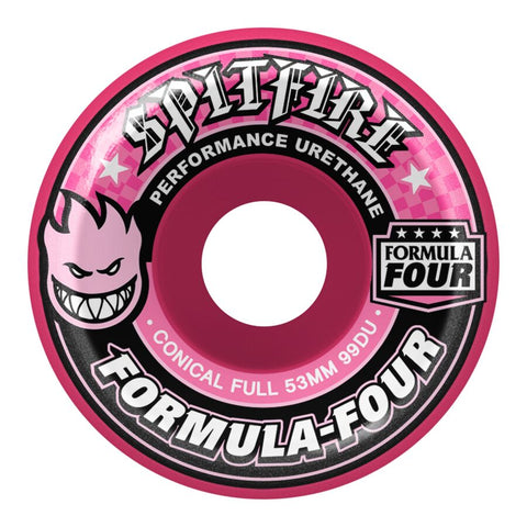 Spitfire Formula Four  99 Conical Full 99d 53mm Pink
