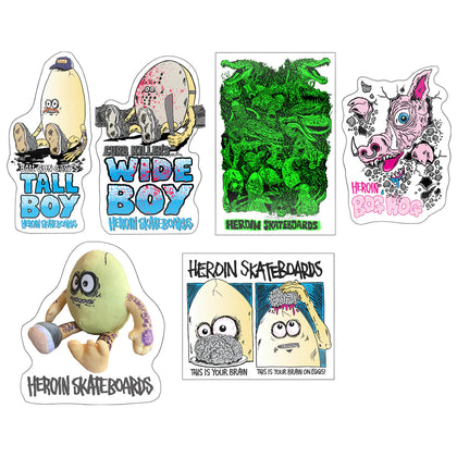 Heroin Skateboards Sticker 2025