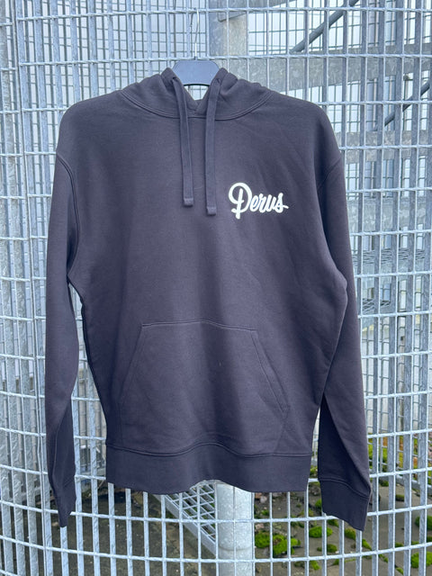 Perus Smoking Monkey Hoody Black White