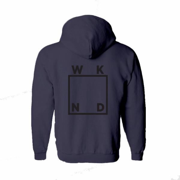 WKND Gold Logo Hoodie Slate Blue