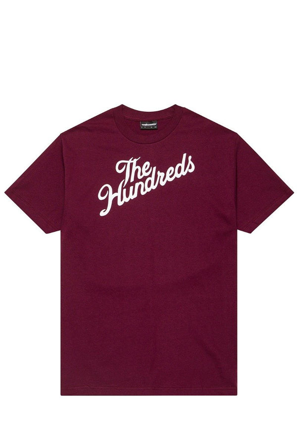 The Hundreds Slant Tee - Burgundy